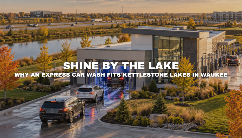 Express car wash Waukee Iowa at Kettlestone Lakes
