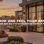 Modern med spa at the Kettlestone Lakes development in Waukee, Iowa